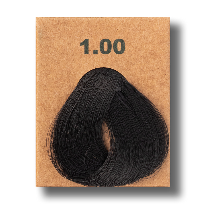 1/00 NOIR – KIT. Crème colorante permanente pour cheveux - BioMagic