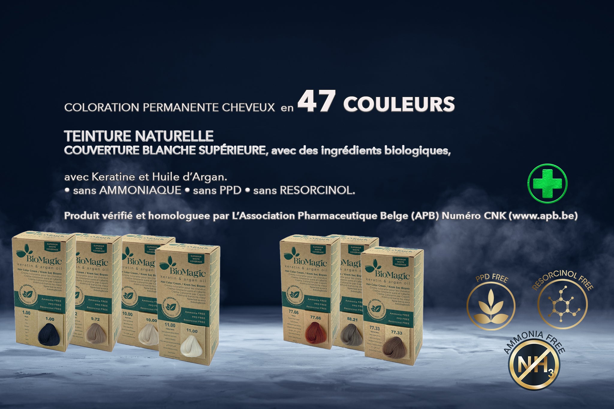 5/03 LICHTBRUIN NATUURLIJK GOUD – KIT. Permanente haarkleurcrème - BioMagic